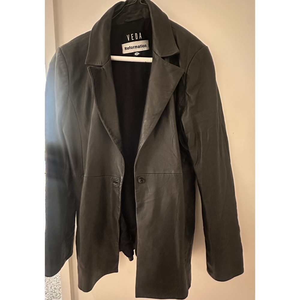 Reformation Women's Black (real) Leather Jacket